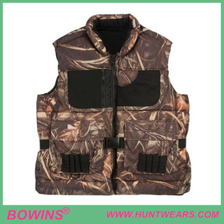 Camo Shooting Vest Soft Padding Hunting Vest Shooting Vest 7552