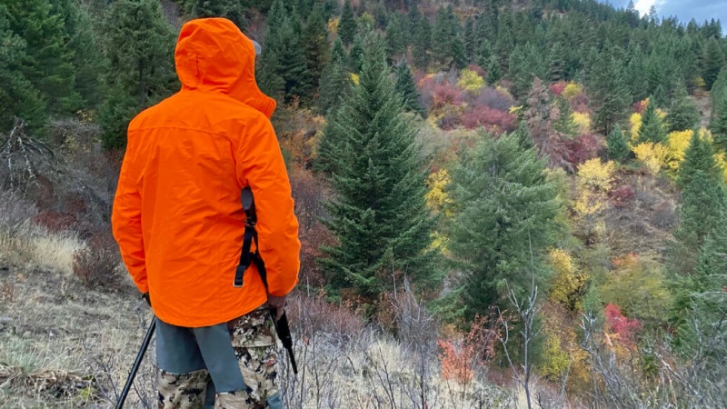 Custom Hunter Orange Rain Jacket