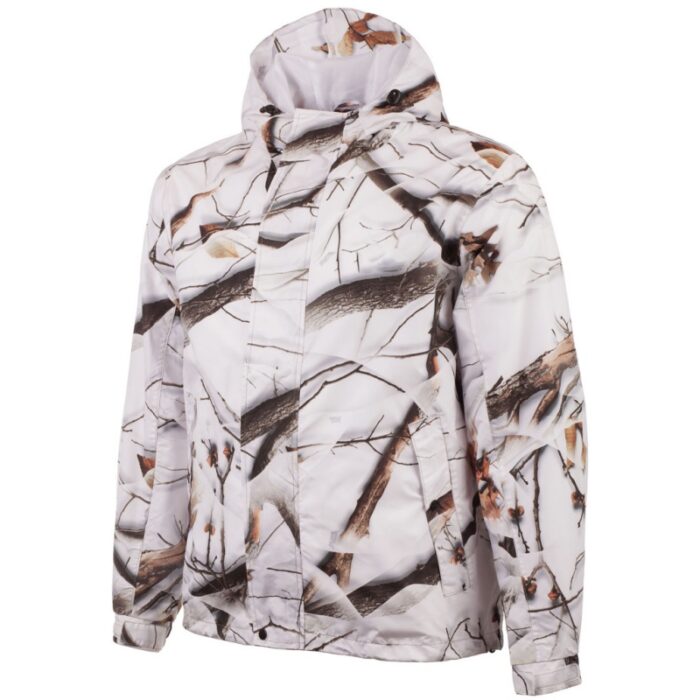 snow camo hunting clothing